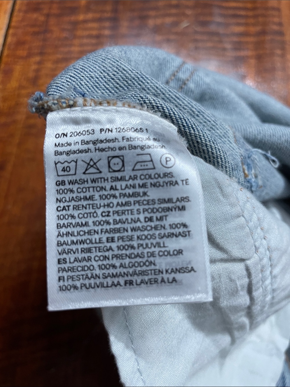 H&M Classic Light Blue Denim A-Line Skirt with Braided Waist mini - Picture 4 of 4